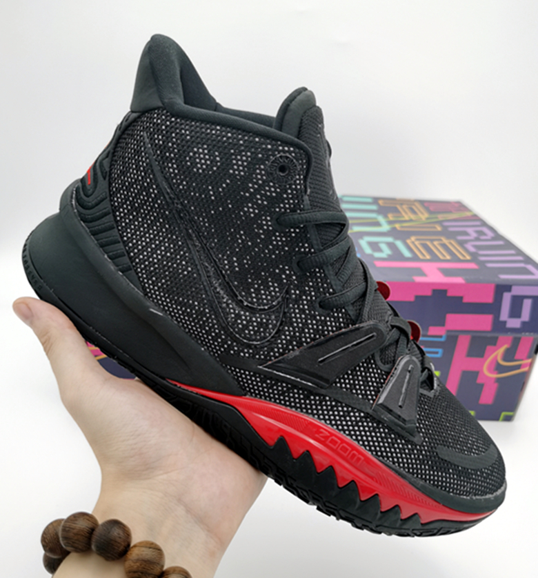 2020 Nike Kyrie Irving 7 Black Red Basketball Shoes - Click Image to Close